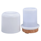 200ml Wood Grain Humidifier USB Powered Aroma Air Humidifier Night Light Humidifier for Bedroom Living Rooms Office