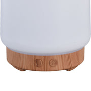 200ml Wood Grain Humidifier USB Powered Aroma Air Humidifier Night Light Humidifier for Bedroom Living Rooms Office