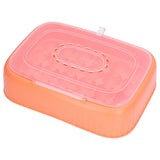 24 Eggs Containers ABS Egg Tray Storage Box Refrigerator Organizer Bins with Breathable VentsOrange