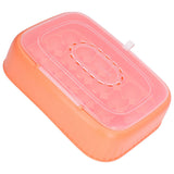 24 Eggs Containers ABS Egg Tray Storage Box Refrigerator Organizer Bins with Breathable VentsOrange