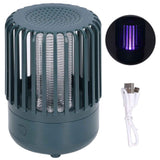 LED Mosquito Trap Lamp USB Rechargeable UV Photocatalyst Electric Insect Repellent LightBlack Green In Australia - Darrahopens