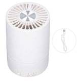 Desktop Air Purifier Intelligent USB Powered Ultra Quiet Negative Ion Air Purifier for Home Travel CarWhite In Australia - Darrahopens
