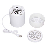 Desktop Air Purifier Intelligent USB Powered Ultra Quiet Negative Ion Air Purifier for Home Travel CarWhite In Australia - Darrahopens