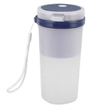 300ml USB Charging Electric Juicer Cup Security Lock Blender with 6 Leaf Knife and Waterproof Blue Light Display for Home Blue In Australia - Darrahopens