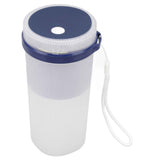 300ml USB Charging Electric Juicer Cup Security Lock Blender with 6 Leaf Knife and Waterproof Blue Light Display for Home Blue In Australia - Darrahopens