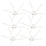 6PCS Robot Vacuum Cleaner Side Brush Silicone Sweeper Side Brush Replacement for Xiaomi Roborock S7 White