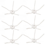 6PCS Robot Vacuum Cleaner Side Brush Silicone Sweeper Side Brush Replacement for Xiaomi Roborock S7 White