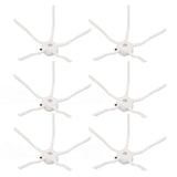 6PCS Robot Vacuum Cleaner Side Brush Silicone Sweeper Side Brush Replacement for Xiaomi Roborock S7 White