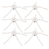 6PCS Robot Vacuum Cleaner Side Brush Silicone Sweeper Side Brush Replacement for Xiaomi Roborock S7 White