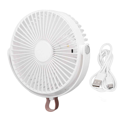 Electric Fan 3 Speeds 360 Degree Adjustable USB Rechargeable Portable Camping Fan with Night Light for Dormitory Camping In Australia - Darrahopens