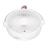 Electric Fan 3 Speeds 360 Degree Adjustable USB Rechargeable Portable Camping Fan with Night Light for Dormitory Camping In Australia - Darrahopens