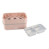 Electric Lunch Box Plug in Double Layer Stainless Steel Steaming Insulation Portable Food Warmer 300W 220V CN Plug In Australia - Darrahopens
