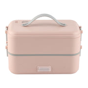 Electric Lunch Box Plug in Double Layer Stainless Steel Steaming Insulation Portable Food Warmer 300W 220V CN Plug