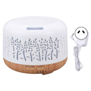 Desktop Humidifier 300ml Wood Grain Design Low Noise Aromatherapy Humidifier with LED Color Light 100‑240V AU Plug In Australia - Darrahopens