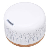Desktop Humidifier 300ml Wood Grain Design Low Noise Aromatherapy Humidifier with LED Color Light 100‑240V AU Plug In Australia - Darrahopens