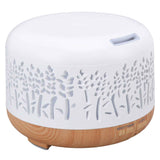 Desktop Humidifier 300ml Wood Grain Design Low Noise Aromatherapy Humidifier with LED Color Light 100‑240V AU Plug In Australia - Darrahopens