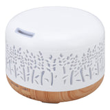 Desktop Humidifier 300ml Wood Grain Design Low Noise Aromatherapy Humidifier with LED Color Light 100‑240V AU Plug In Australia - Darrahopens