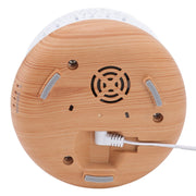 Desktop Humidifier 300ml Wood Grain Design Low Noise Aromatherapy Humidifier with LED Color Light 100‑240V AU Plug