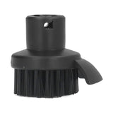 Steam Cleaner Round Brush Black Hard Bristles Cleaning Brush Replacement with Scraper for Karcher SC1 SC2 SC3