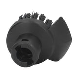 Steam Cleaner Round Brush Black Hard Bristles Cleaning Brush Replacement with Scraper for Karcher SC1 SC2 SC3