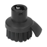 Steam Cleaner Round Brush Black Hard Bristles Cleaning Brush Replacement with Scraper for Karcher SC1 SC2 SC3