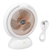 Foldable Fan with LED Light 2 in 1 Warm Light Low Noise Portable Rechargeable 4 Speed Lighting Desk Fan In Australia - Darrahopens
