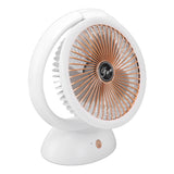 Foldable Fan with LED Light 2 in 1 Warm Light Low Noise Portable Rechargeable 4 Speed Lighting Desk Fan In Australia - Darrahopens