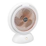 Foldable Fan with LED Light 2 in 1 Warm Light Low Noise Portable Rechargeable 4 Speed Lighting Desk Fan In Australia - Darrahopens