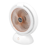 Foldable Fan with LED Light 2 in 1 Warm Light Low Noise Portable Rechargeable 4 Speed Lighting Desk Fan In Australia - Darrahopens