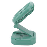 Portable Folding Fan 3 Level Wind Speed USB Powered Rechargeable Rotatable Handheld Desktop Small Fan Green In Australia - Darrahopens
