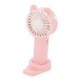 Handheld Fan Strong Natural Wind USB Charging 5 Blades Detachable Base Mini Portable Fan for Home Office Travel Pink In Australia - Darrahopens