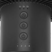 Tripod Fan 10000mAh 3 Gears Adjustable Timing Function Portable Desktop Fan with Light for Outdoor Camping Gray