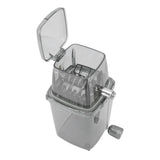 Manual Ice Crusher Small Portable Shaver Hand Operated Snow Cone Machine for Home Grey