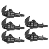 5Pcs Beer Tap Brewing Barrel Faucet ABS 20PSI 1/4in Bard Connector 3/16in Outlet Set Kit
