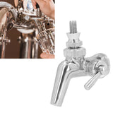 Beer Flow Control Faucet Stainless Steel Beer Tap with Dust Cover Handle for Homebrewing
