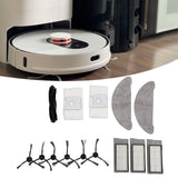 Robot Vacuum Cleaner Accessory Brush Dust Bag Cleaning Cloth Set Kit for EVE PLUS