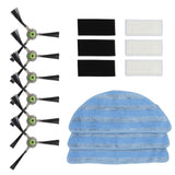 Vacuum Cleaner Accessories Kit High Strength Sweeping Robot Cleaning Rag Filter Side Brush Replacement Parts