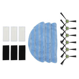 Vacuum Cleaner Accessories Kit High Strength Sweeping Robot Cleaning Rag Filter Side Brush Replacement Parts