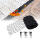 Reusable Plastic Drain Gutter Guard Mesh Protector Outdoor Anti Clogging Leaf Debris Protective Net 600x15cm