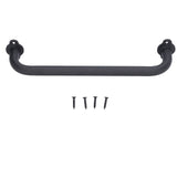 Barn Door Handle Black Carbon Steel Interior Wooden Door Matte Handle for Wooden Gate Shed Cabinet Door