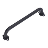 Barn Door Handle Black Carbon Steel Interior Wooden Door Matte Handle for Wooden Gate Shed Cabinet Door