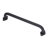 Barn Door Handle Black Carbon Steel Interior Wooden Door Matte Handle for Wooden Gate Shed Cabinet Door