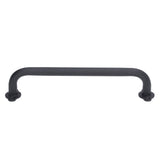 Barn Door Handle Black Carbon Steel Interior Wooden Door Matte Handle for Wooden Gate Shed Cabinet Door