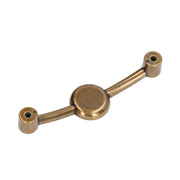 2 Pcs Zinc Alloy Antique Copper Handle European Modern Pastoral Color Acrylic Handle for Cabinet DrawerWhite