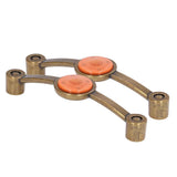 2 Pcs Zinc Alloy Antique Copper Handle European Modern Pastoral Color Acrylic Handle for Cabinet DrawerOrange In Australia - Darrahopens