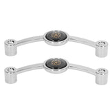 2PCS Door Handle Zinc Alloy Modern Wardrobe Cabinet Drawer Pull Handle for Home FurnitureBlack