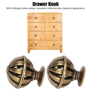 2Set Cabinet Knob Birdcage Hollow Closet Drawer Knob Zinc Alloy Wardrobe Knob for Home Decoration366 Birdcage Bronze