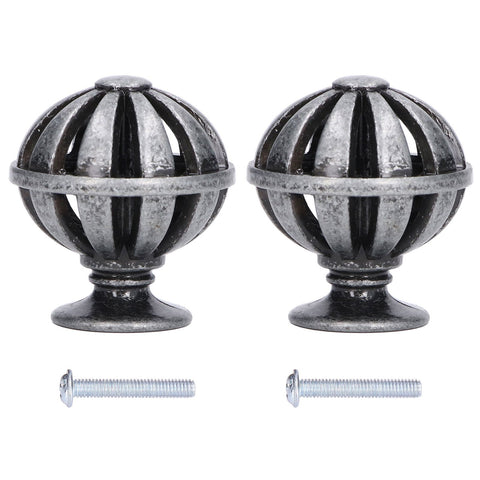 2Set Cabinet Knob Birdcage Hollow Closet Drawer Knob Zinc Alloy Wardrobe Knob for Home Decoration366 Birdcag Antique Silver In Australia - Darrahopens