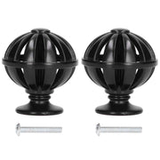 2Set Cabinet Knob Birdcage Hollow Closet Drawer Knob Zinc Alloy Wardrobe Knob for Home Decoration366 Birdcage Black In Australia - Darrahopens