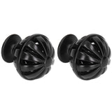 2Set Cabinet Knob Birdcage Hollow Closet Drawer Knob Zinc Alloy Wardrobe Knob for Home Decoration366 Birdcage Black